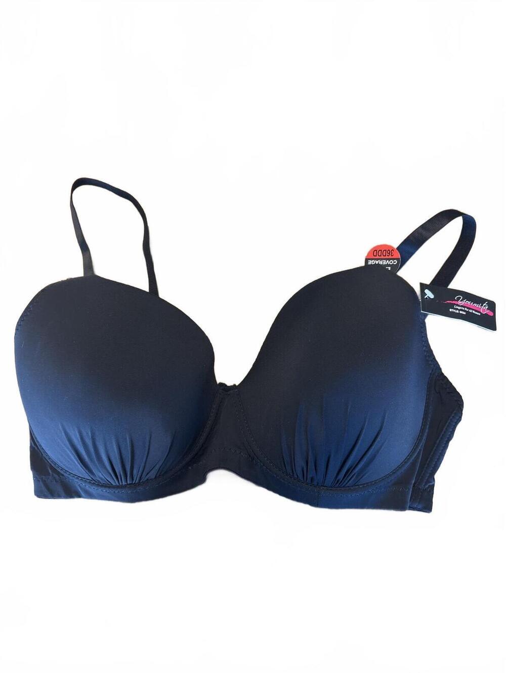 New Valmont Black Extra Coverage Bra 36DDD Woman's Ladies